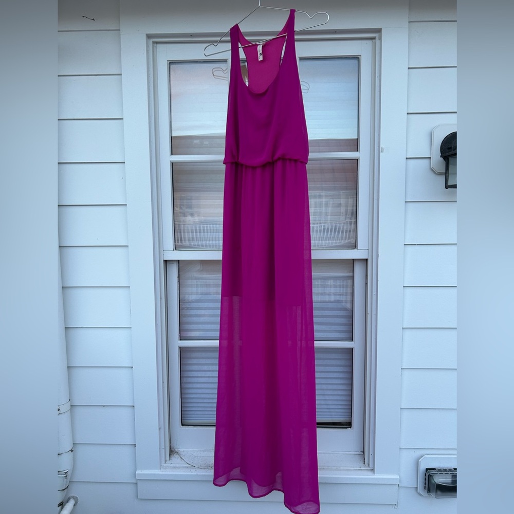 Pink Owl Vibrant Fuchsia Maxi Dress